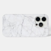Elegant wit marmer Case-Mate iPhone case (Achterkant (horizontaal))