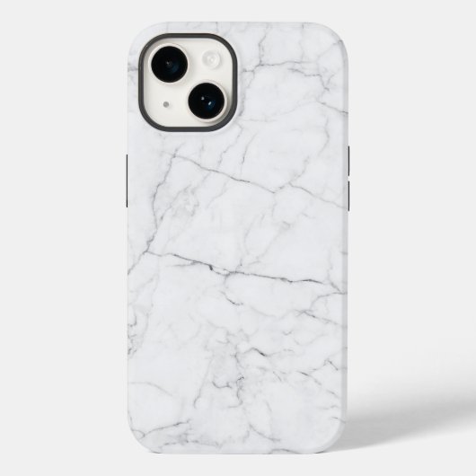 Elegant wit marmer  Case-Mate iPhone case (Achterkant)