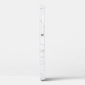 Elegant wit marmer Case-Mate iPhone case (Achterkant / Links)