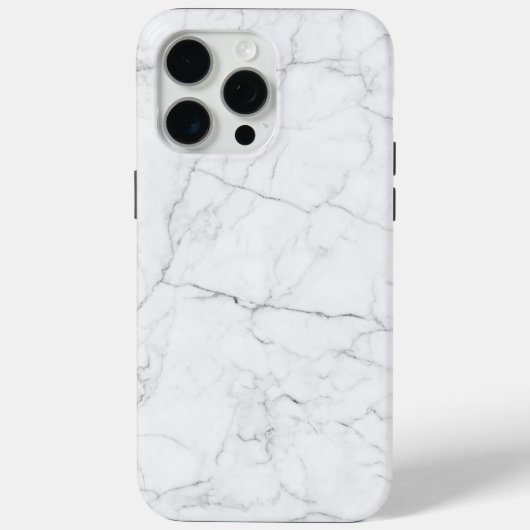 Elegant wit marmer  Case-Mate iPhone case (Achterkant)