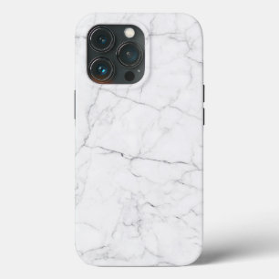 Elegant wit marmer iPhone 13 pro hoesje