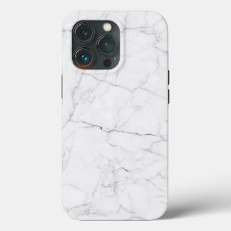 Elegant wit marmer iPhone 13 pro hoesje