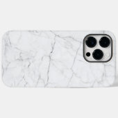 Elegant wit marmer Case-Mate iPhone case (Achterkant (horizontaal))