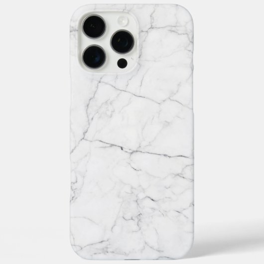 Elegant wit marmer Case-Mate iPhone case (Achterkant)