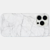Elegant wit marmer Case-Mate iPhone case (Achterkant (horizontaal))
