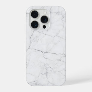 Elegant wit marmer iPhone 15 pro hoesje