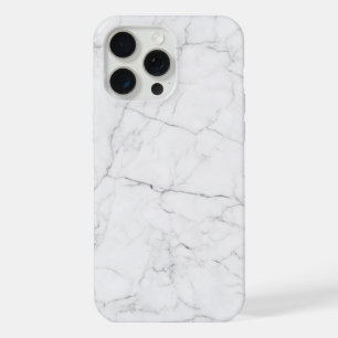 Elegant wit marmer  iPhone 15 pro max hoesje