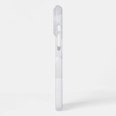 Elegant wit marmer iPhone hoesje (Linkerkant)