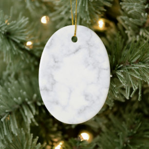 Elegant Wit Marmer Modern Keramisch Ornament