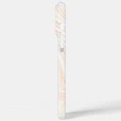 Elegant wit marmerpatroon Case-Mate iPhone case (Achterkant / Links)