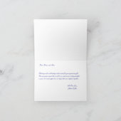 Elegant wit met gouden trim bedankkaart (Binnen)