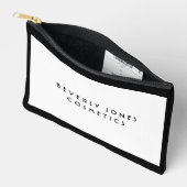 Elegant wit met zwarte rand etui (Open)