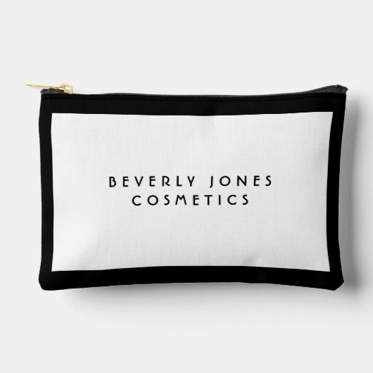 Elegant wit met zwarte rand etui (Voorkant)