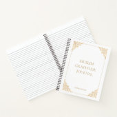 Elegant Wit  Moslim Dankbaarheid Journaal Notitieboek (Binnen)