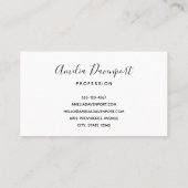 Elegant Wit Paard Boho Floral Visitekaartje (Achterkant)