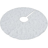 Elegant wit patroon kerstboom rok (Gekanteld)