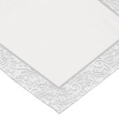 Elegant wit patroon middelgrote tabelrunner korte tafelloper (Hoek)