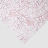 Elegant Wit Rose Goud Oog Zon Maan Mandala Tissuepapier (Detail)