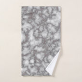 Elegant Wit Roze Marmer Bad Handdoek (Handdoek)