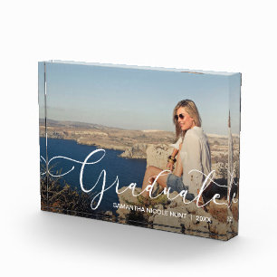 Elegant wit script Afstuderen modern Fotoblokken