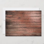 Elegant wit script foto rustiek hout save the date (Achterkant)