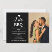 Elegant wit script Ik doe BBQ Verlovingsfeest Kaart (Voorkant)