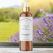 Elegant wit waterdicht cosmetica flesetiket sparkling wijnetiket