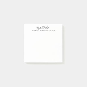 Elegant Wit Wit Wit Modern Post-it® Notes