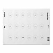 Elegant Wit/Zilver Bruiloft Hershey's Miniatuur Etiket (Full Sheet)