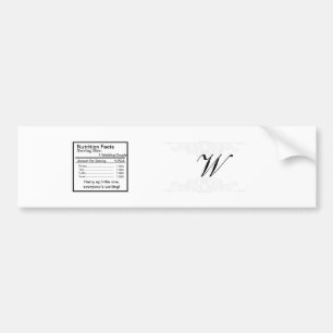 Elegant wit/zilver bruiloft water fles label bumpersticker