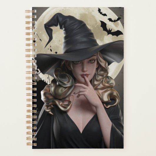 Elegant Witch Pleine lune Journal (Devant)