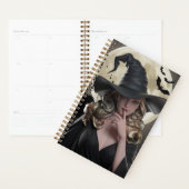 Elegant Witch Pleine lune Journal (Devant avec enveloppe)