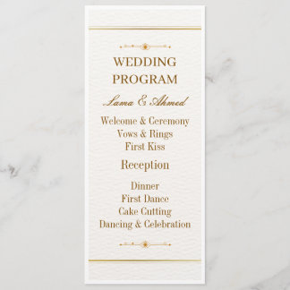 Elegant Witgouden Trouwprogramma | Luxe Trouwen Programma