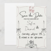 Elegant with Candles, Impress Everyone wedding  Kaart (Voorkant / Achterkant)