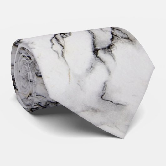 Elegant witte grijs en zwarte grijs stropdas (Opgerold)