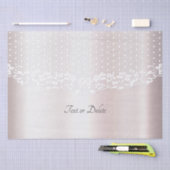 Elegant witte kant bloemenpapier tissuepapier (Craft)