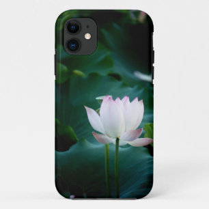 Elegant witte Lotus Flower iPhone 11 Hoesje