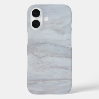 Elegant Witte Marmer iPhone 16 Hoesje