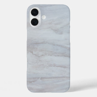 Elegant Witte Marmer iPhone 16 Plus Hoesje