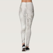 Elegant witte marmer leggings (Achterkant)