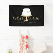 Elegant witte rok met Florals II-rok Spandoek (Insitu)