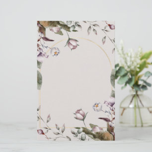 Elegant Witte Roos Briefpapier   Speciale Gelegenh
