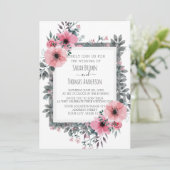 ELEGANT WITTE UITNODIGING (Staand voorkant)