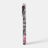 Elégant Wolf et Rose iPhone 15 Pro Coque (Côté gauche)