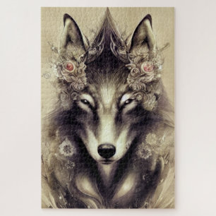 Elegant Wolf Jigzaag Puzzle Legpuzzel