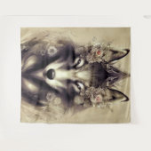 Elegant Wolf Tapestry Wandkleed (Voorkant (horizontaal))