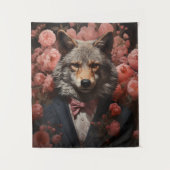 Elegant Wolf Wandkleed (Voorkant)