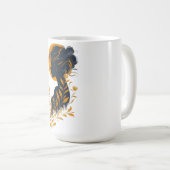 Elegant Woman Silhouette Art Mug (Devant droit)