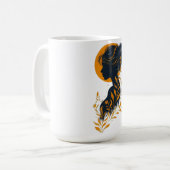 Elegant Woman Silhouette Art Mug (Devant gauche)