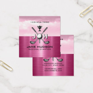 Elegant Women Golf Monogram Design